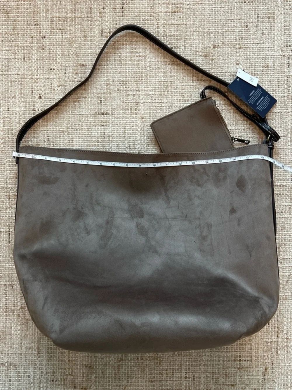 Gap Brown vegan leather shoulder bag with a boho vibe